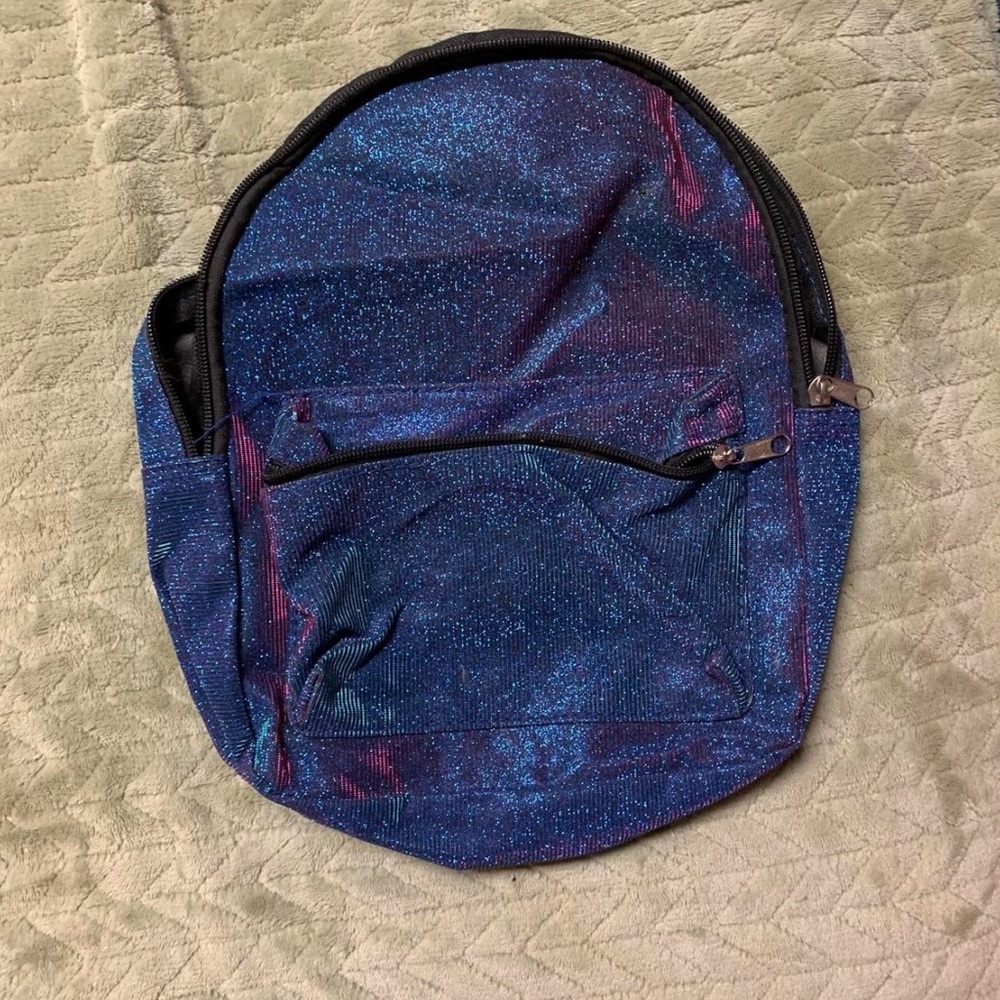 Blue/Purple Holographic Shimmer Mini/Kids Backpack